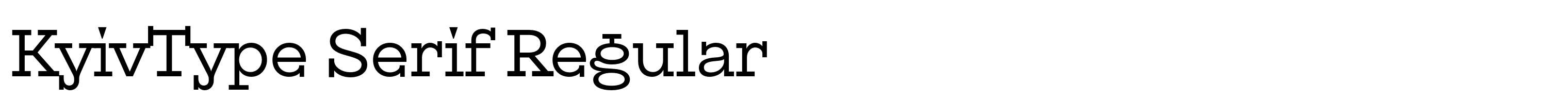 KyivType Serif Regular